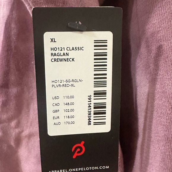 Peloton Spiritual Gangster Mauve tie-dyed Sweatshirt - women's XL - Picture 6 of 6